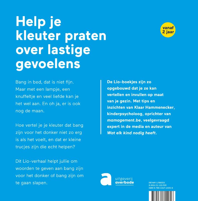 Achterkant van Lio is bang in het donker