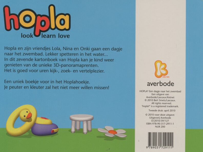 Achterkant van Een dagje naar het zwembad