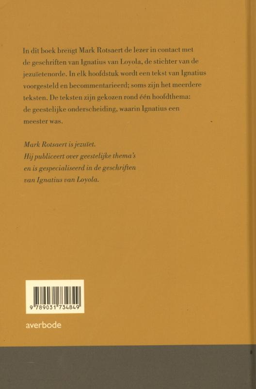 Achterkant van Geestelijke onderscheiding