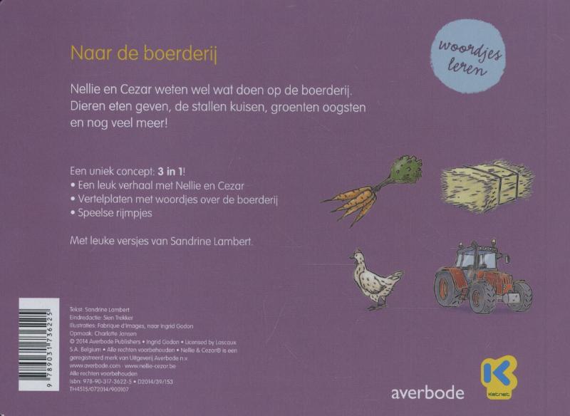 Achterkant van Naar de boerderij