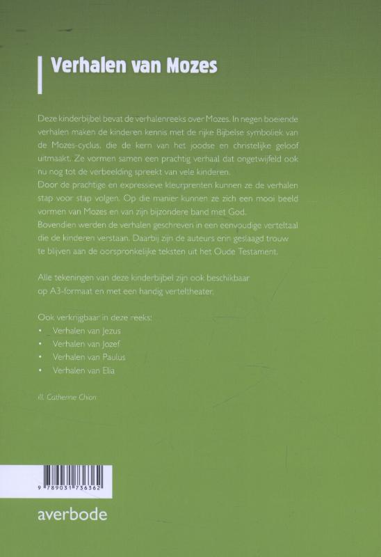 Achterkant van Verhalen van Mozes