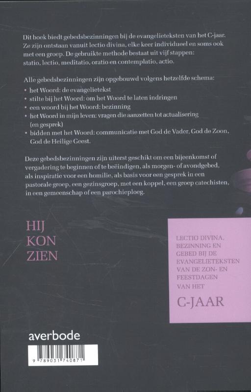 Achterkant van C-jaar - Hij kon zien
