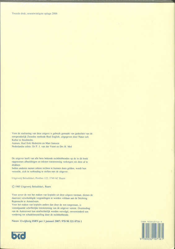 Achterkant van Werkboek set 5 ex.