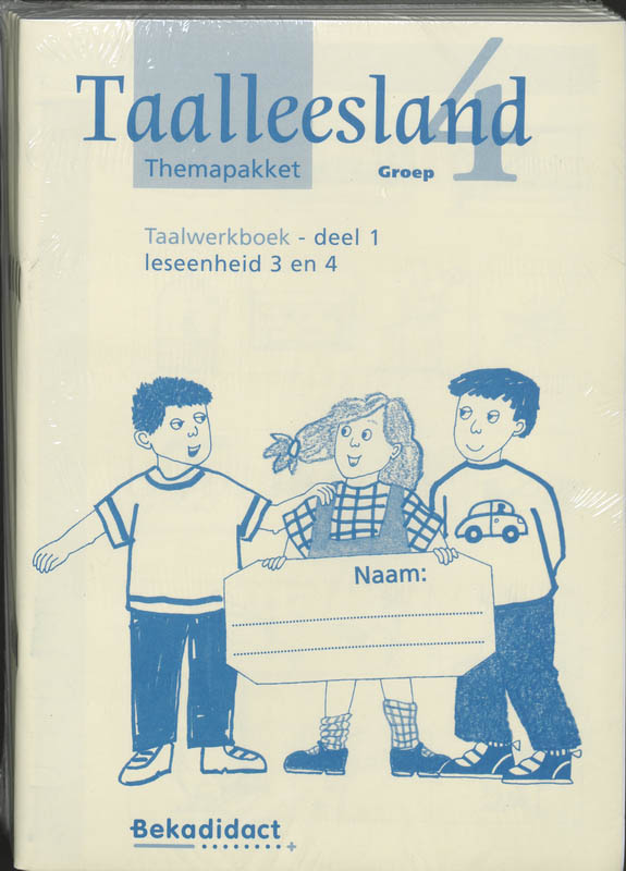 Achterkant van Themapakket taalwerkboek