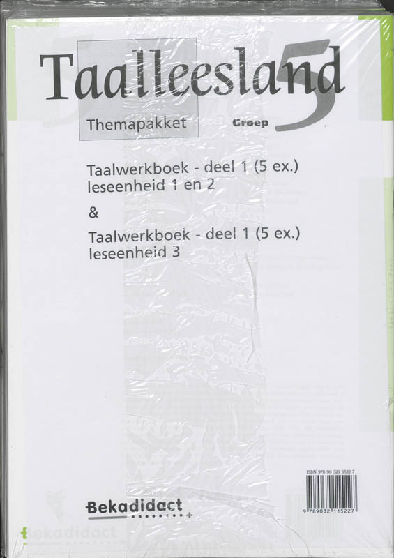 Achterkant van Themapakket werkboek