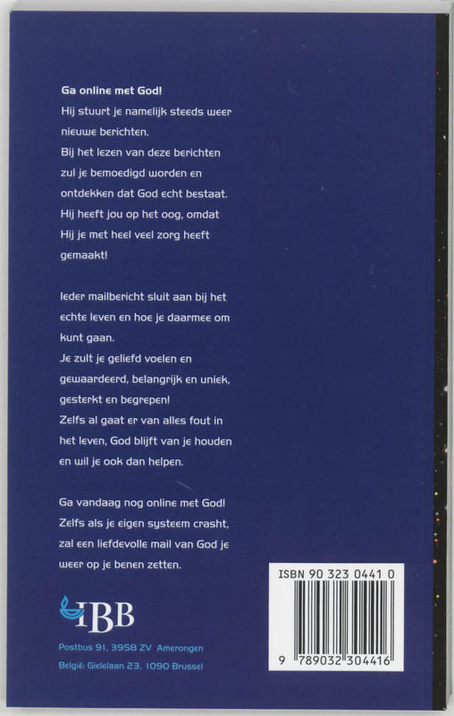 Achterkant van Online met God