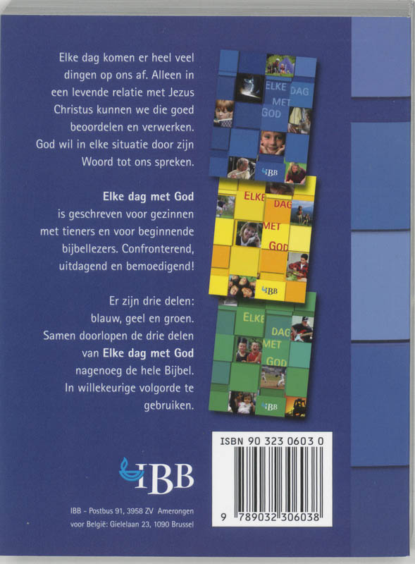 Achterkant van 3 blauw