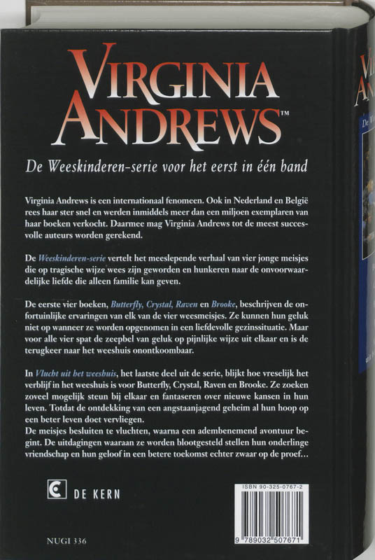 Achterkant van De Weeskinderen-serie omnibus
