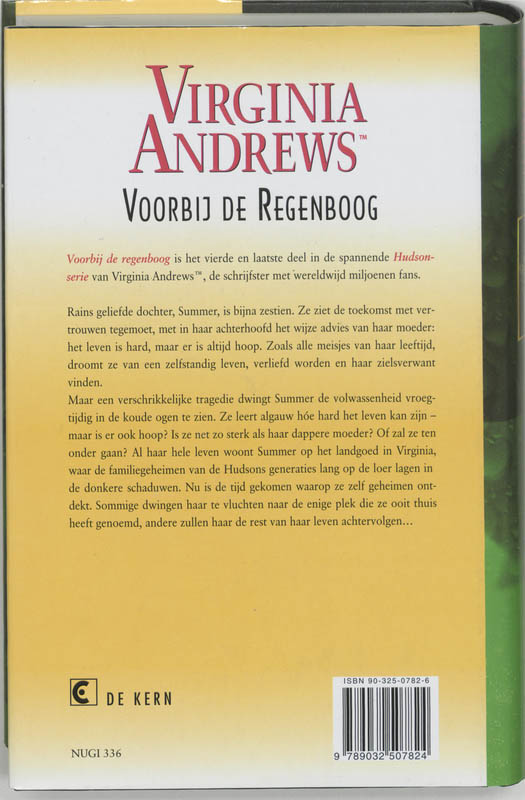 Achterkant van Voorbij de regenboog