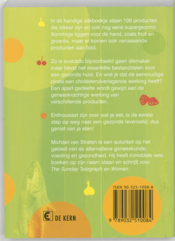 Achterkant van Het superfood zakboekje