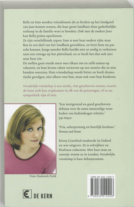 Achterkant van Verraderlijke vriendschap