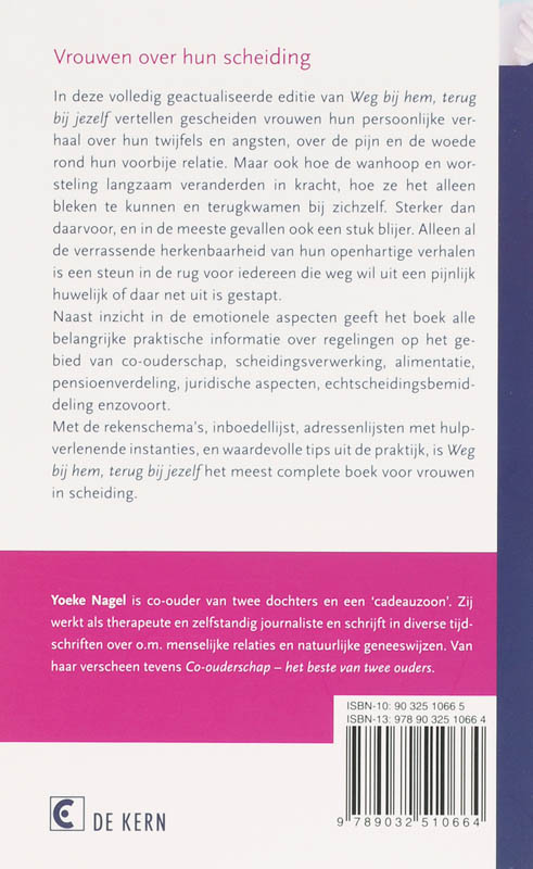 Achterkant van Weg bij hem, terug bij jezelf