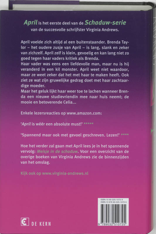 Achterkant van April