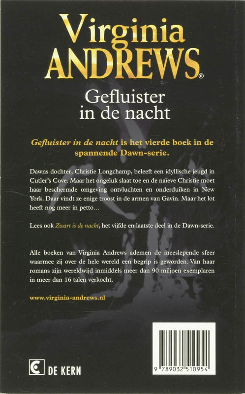 Achterkant van Gefluister in de nacht