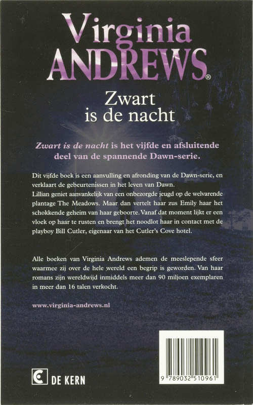 Achterkant van Zwart is de nacht