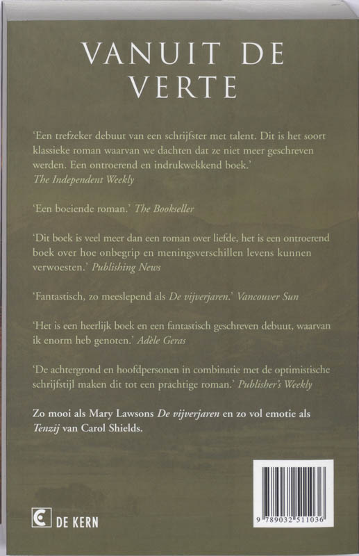 Achterkant van Vanuit de verte