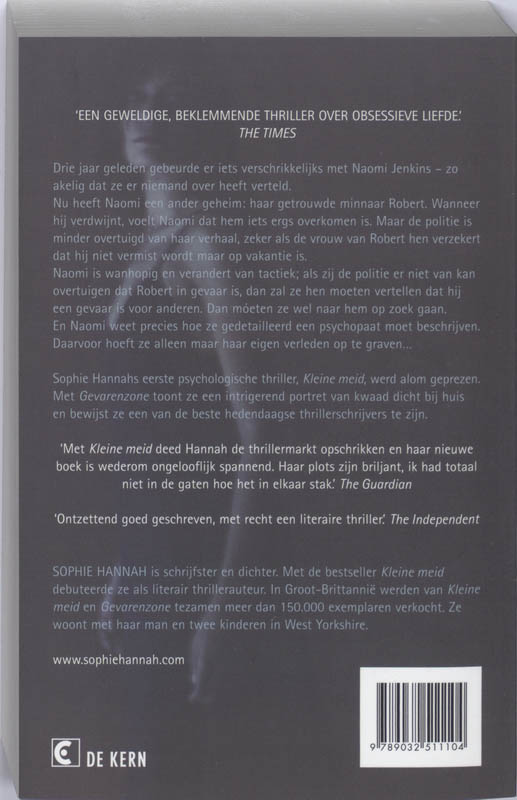 Achterkant van Gevarenzone