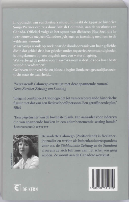 Achterkant van Het donkere water