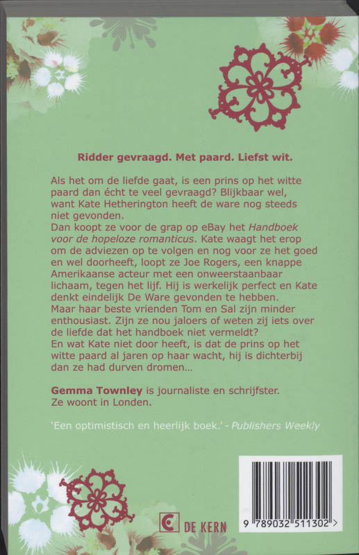 Achterkant van Handboek voor de hopeloze romanticus