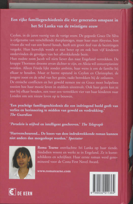 Achterkant van Porselein