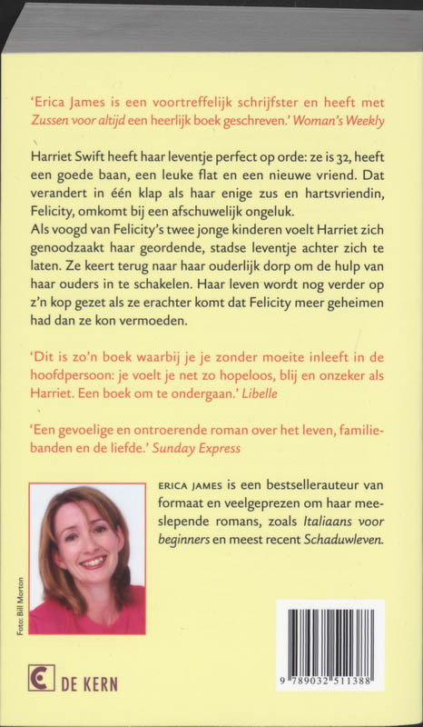 Achterkant van Zussen voor altijd