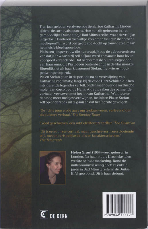 Achterkant van De verdwenen meisjes