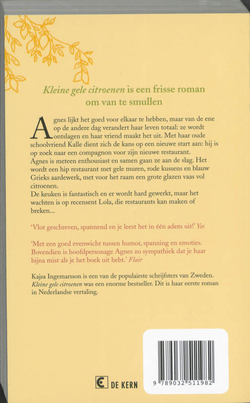 Achterkant van Kleine gele citroenen