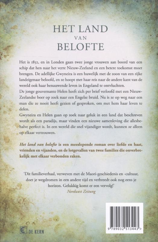 Achterkant van Het land van belofte