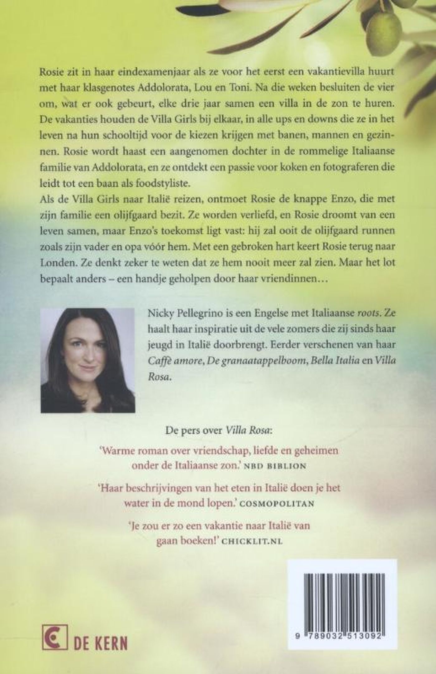 Achterkant van Olijven met oregano