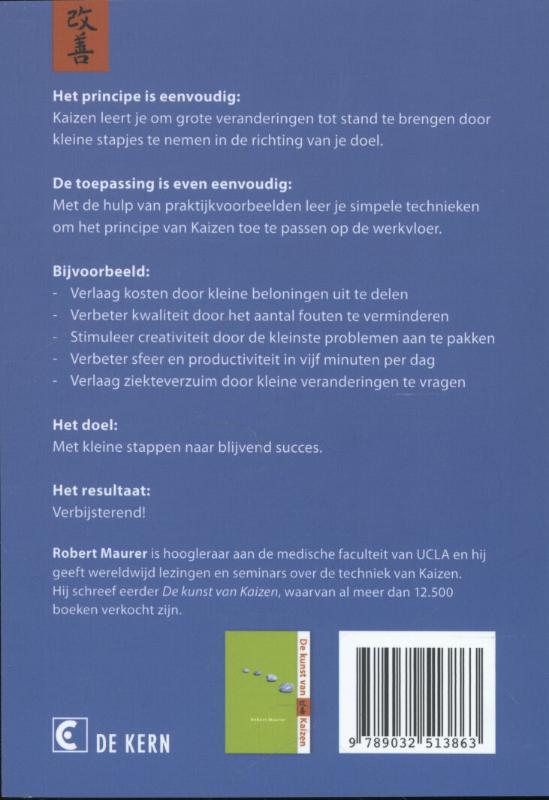 Achterkant van Kaizen in business