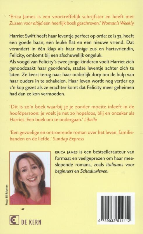 Achterkant van Zussen voor altijd