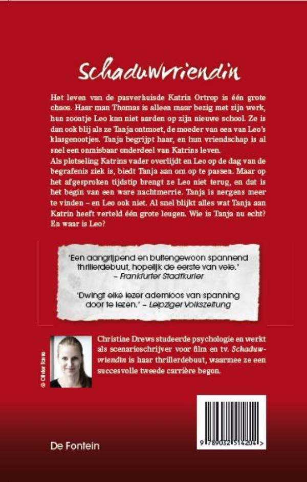 Achterkant van Schaduwvriendin