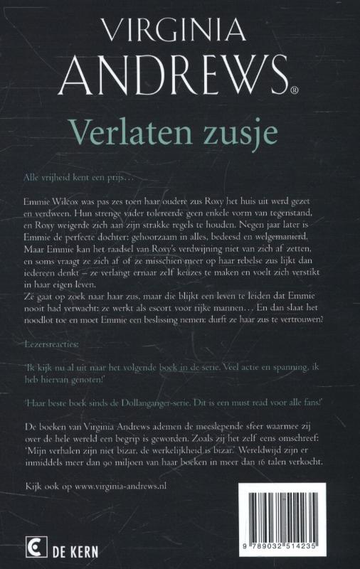 Achterkant van Verlaten zusje