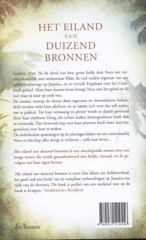 Achterkant van Het eiland van duizend bronnen