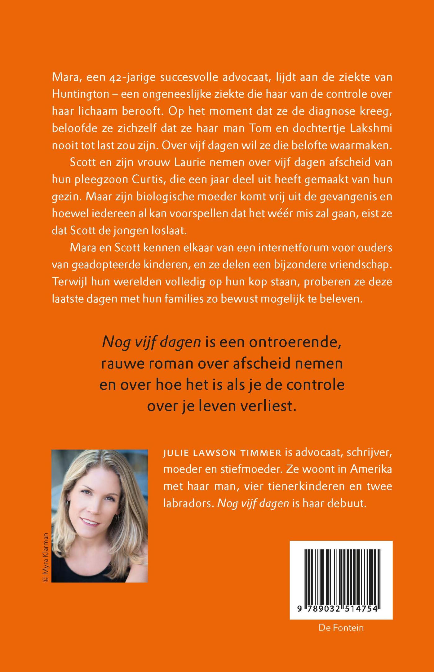 Achterkant van Nog vijf dagen