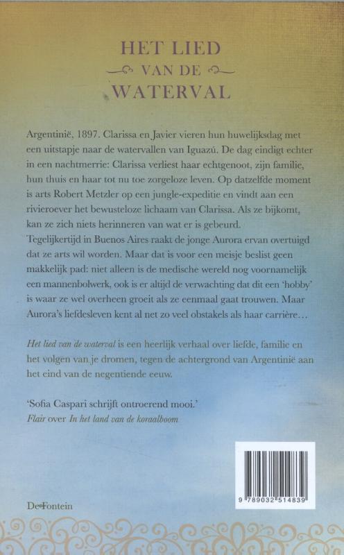 Achterkant van Het lied van de waterval