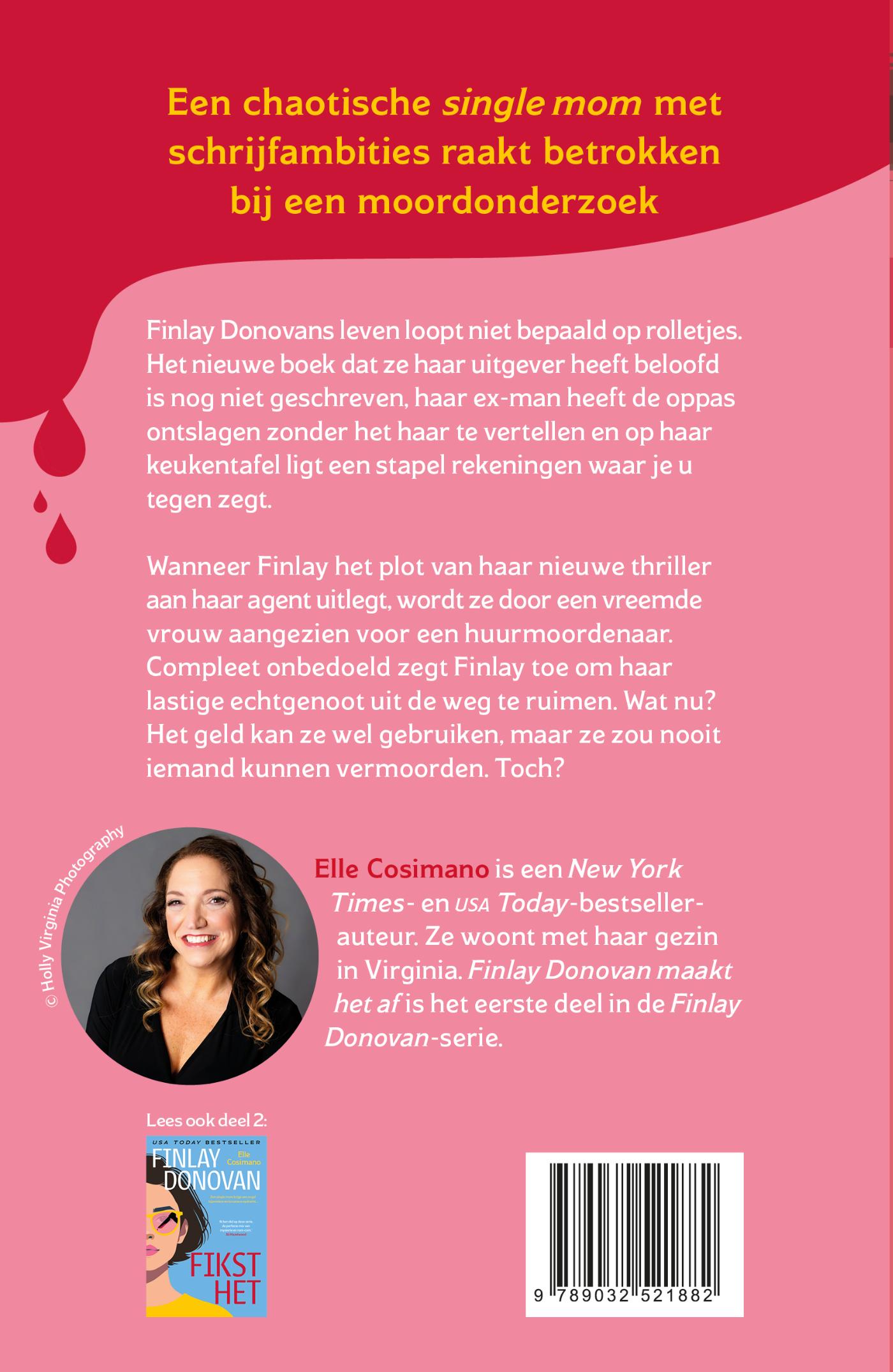 Achterkant van Finlay Donovan maakt het af
