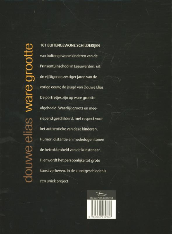 Achterkant van Ware grootte