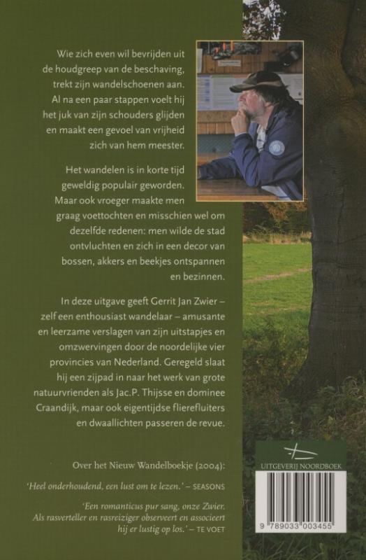 Achterkant van De wandelaar is een weeskind van de romantiek