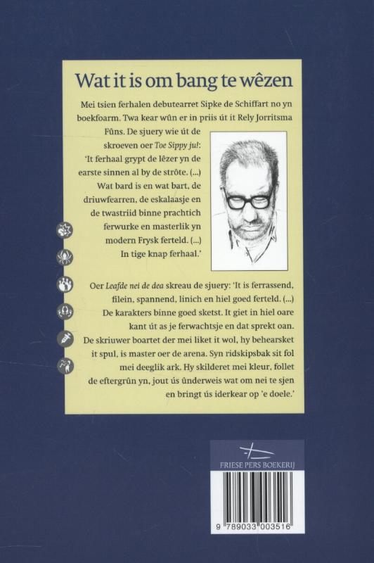 Achterkant van Wat it is om bang te wezen