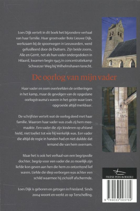 Achterkant van De oorlog van mijn vader