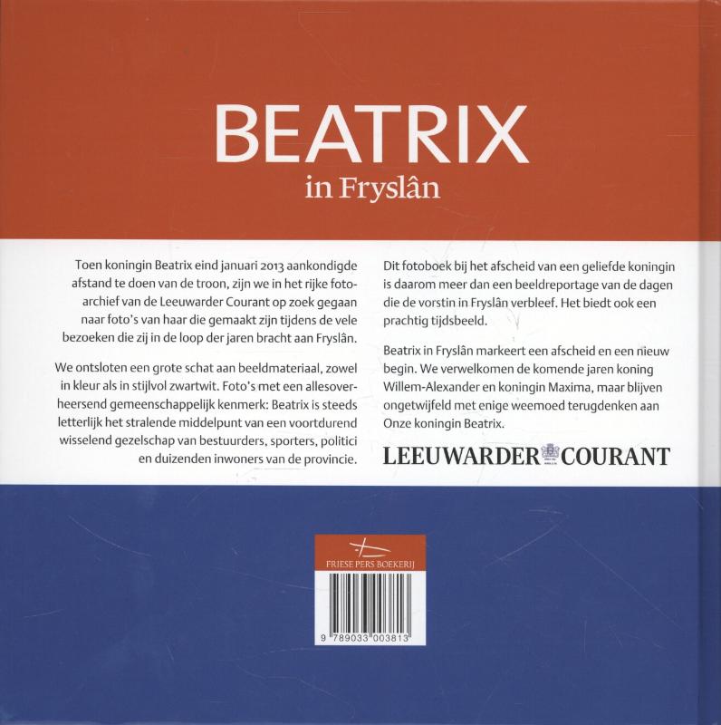 Achterkant van Beatrix in Fryslân