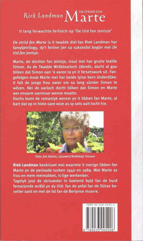 Achterkant van De striid fan Marte