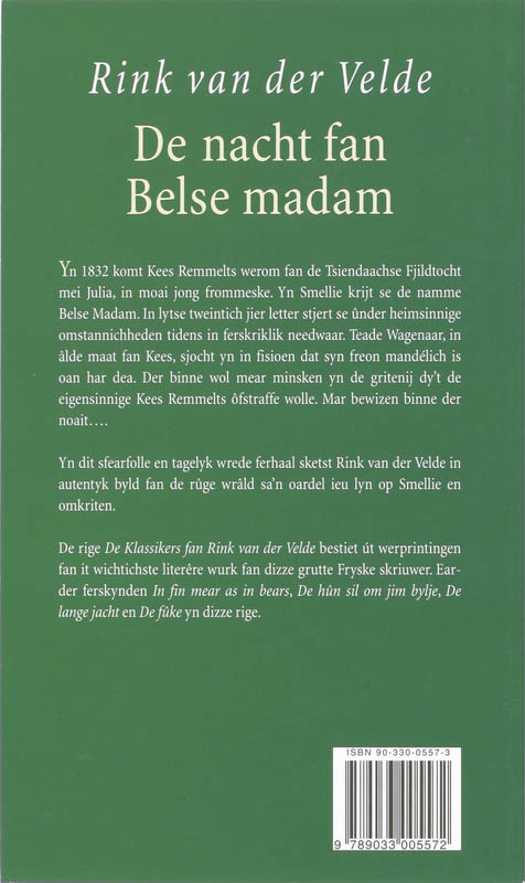 Achterkant van De nacht fan Belse madam