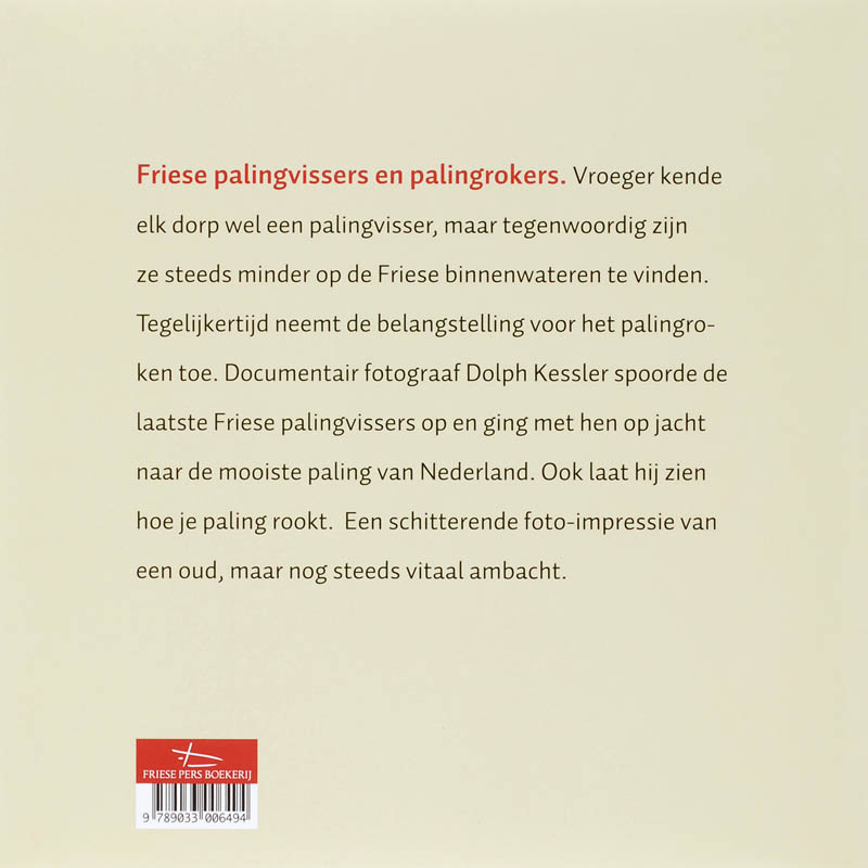 Achterkant van Palingvissers en palingrokers