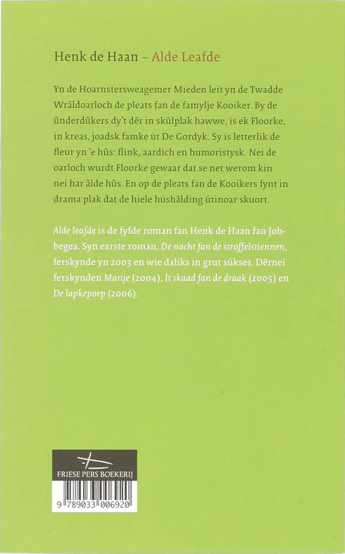 Achterkant van Alde leafde