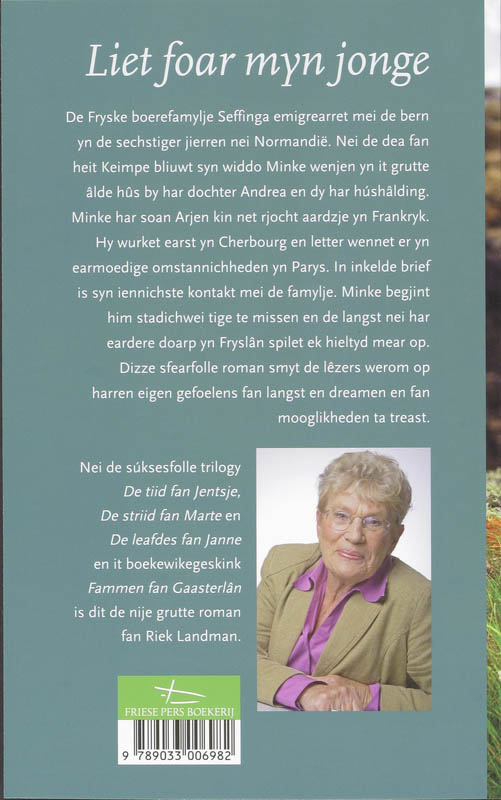 Achterkant van Liet foar myn jonge