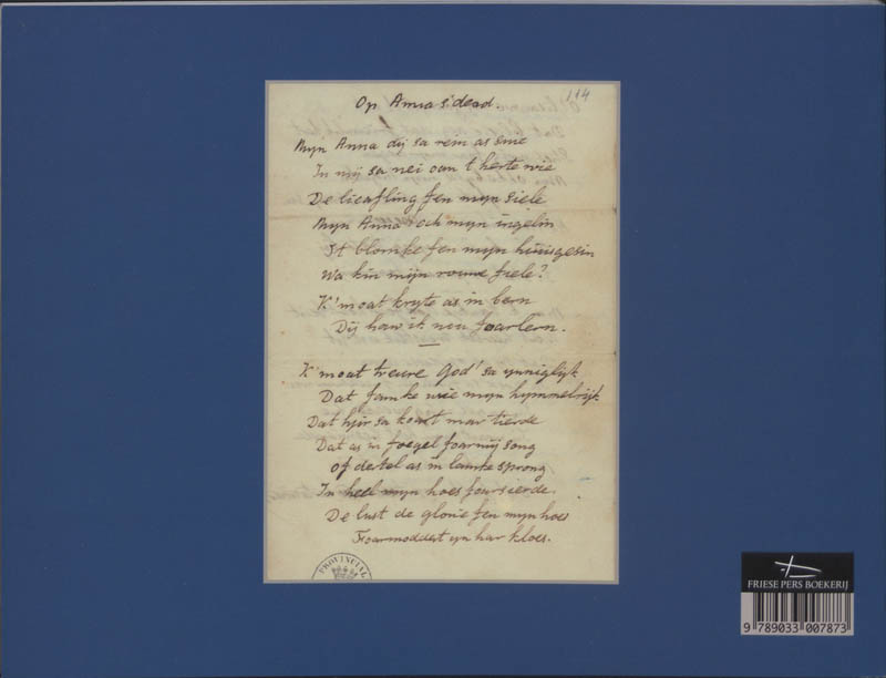 Achterkant van Eeltsje Halbertsma 1797-1858