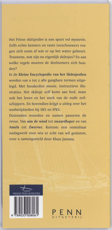Achterkant van Kleine encyclopedie van het skutsjesilen