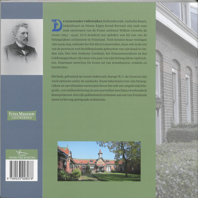 Achterkant van Willem Cornelis de Groot (1853-1939)